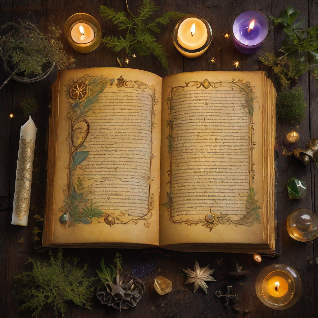 Livre de magie ouvert